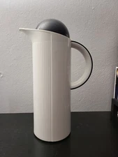 Vintage KRUPS Tall White Black Thermal Serving CARAFE Type 280 Vacuum Liner 