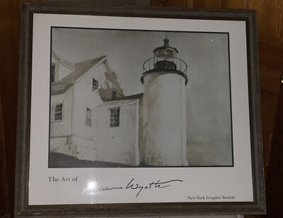 Andrew Wyeth **EXTREMELY RARE/HARD TO FIND**- GROUND WIRE -Professionally Framed