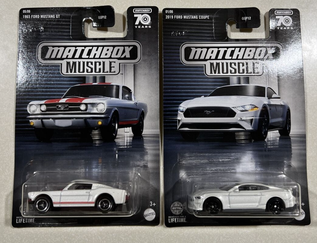 NEW 2023 Matchbox Muscle 1965 Ford Mustang GT & 2019 Ford Mustang