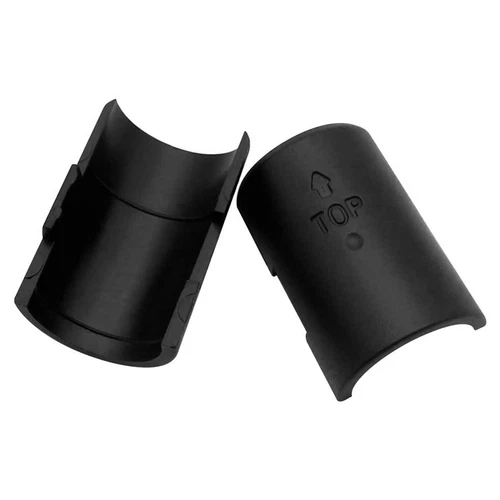 4Sets Chrome Wire Shelving Shelf Locking Pole Clips Plastic Black Post Tube Clip - Picture 11 of 12