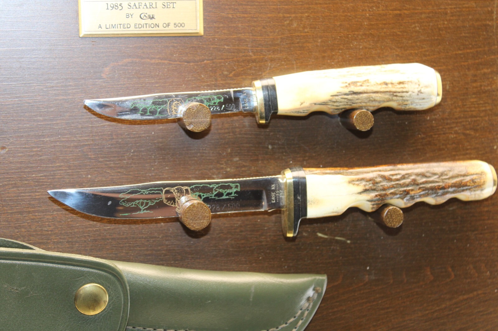 Vintage 1985 Case Knife Limited Edition Safari Set 228 of 500 w