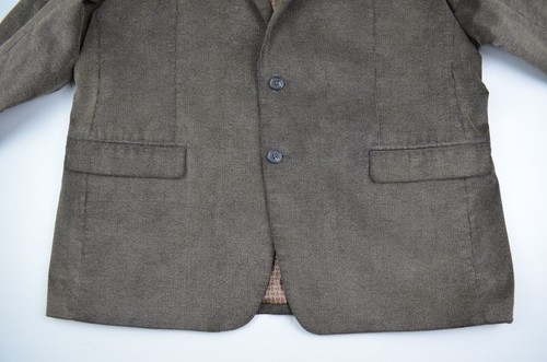 Chaps Gray 2 Button Blazer / Sports Coat Men's Size 48 Reg Elbow Patches - Picture 7 of 14