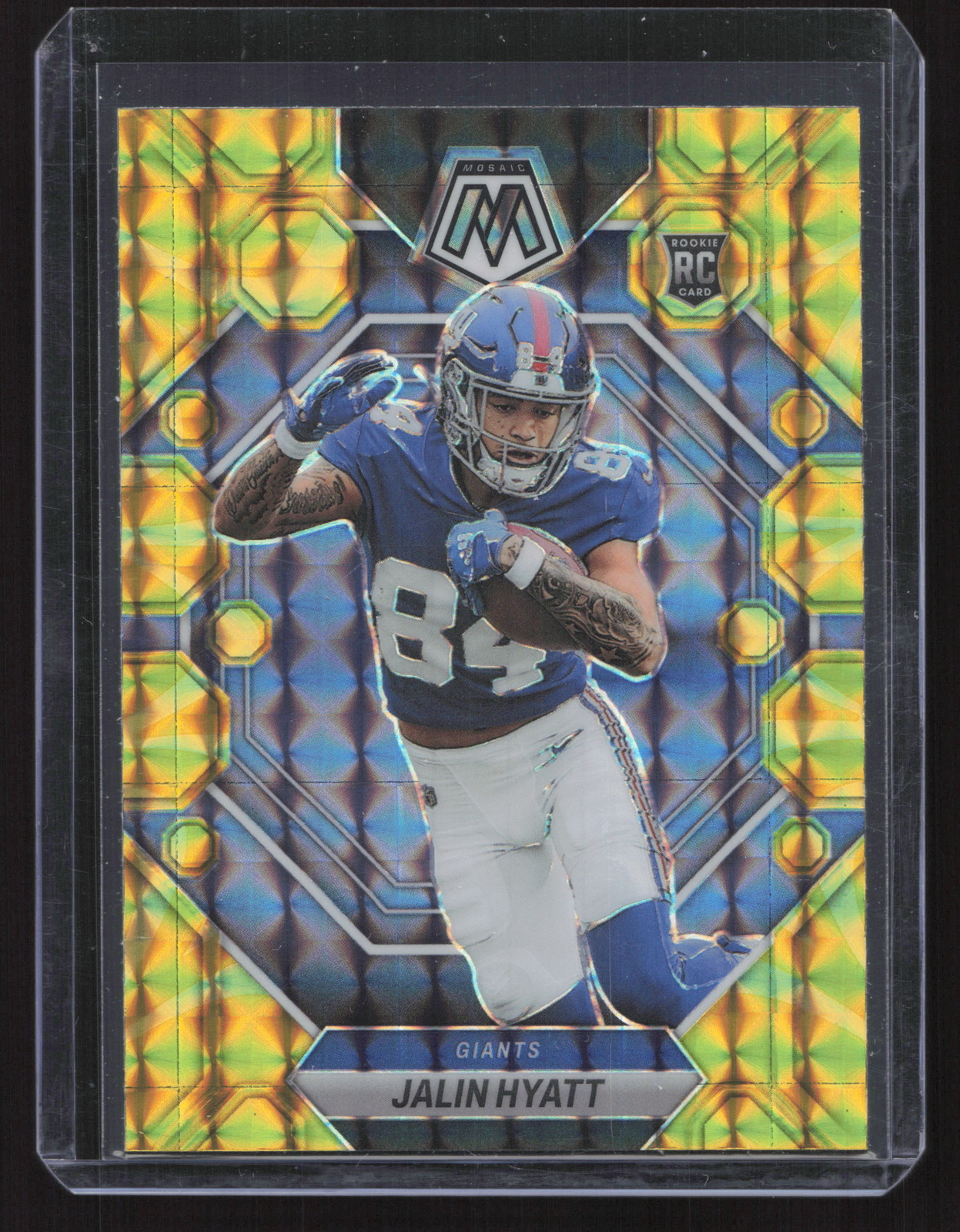 2023 Panini Mosaic #329 Jalin Hyatt Reactive Yellow Mosaic