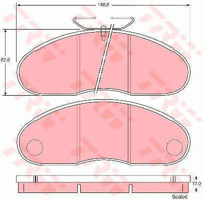 Plaquettes de frein Renault Trucks B Camion Plate-forme Châssis 70 4 pièces d'usure