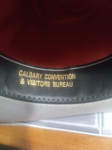 Calgary Convention & Visitors Bureau 3X Qualtity Smithbilt Hat Size 7 1/2 Cream - Picture 8 of 13