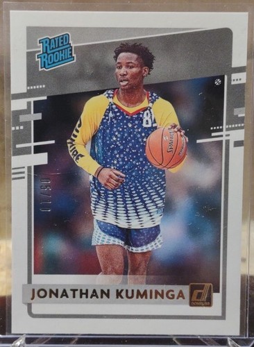 2021 22 Chronicles Draft Donruss Jonathan Kuminga Gold Rookie Card RC 
