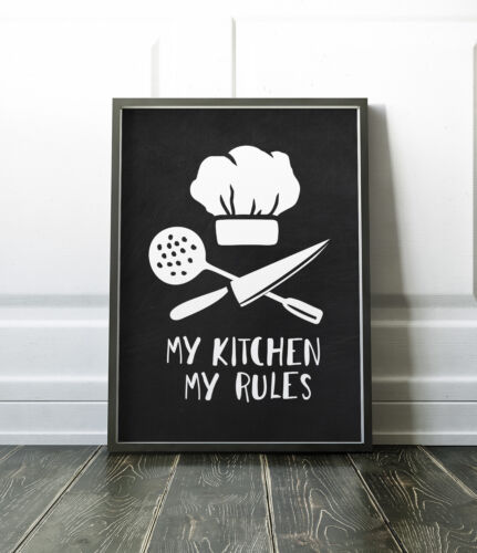 Kitchen Prints / Pictures / Home Decor / Kitchen Wall Art - BLACK - Picture 1 of 34