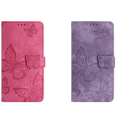 Für Nokia C22 C60 G42 C32 Luxus Schmetterling PU Leder Geldbörse Etui Handyhülle