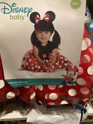 Disney Baby Minnie Mouse Costume by Disguise Infant size 6-12 months New