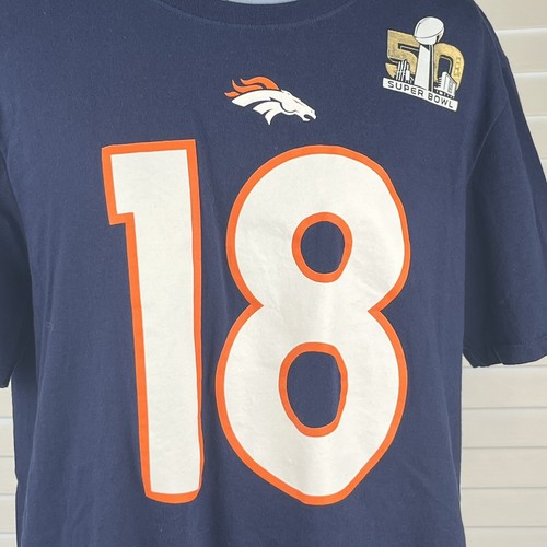 Peyton Manning Denver Broncos T-Shirt Gr. L Nike NFL Team Apparel Super Bowl 50 - Bild 11 von 17