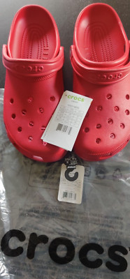 Crocs Classic Red Pepper Erwachsene Unisex Strand Croslite Clogs Sandalen Größe wählbar