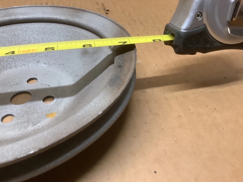 1960-61 Chevy Impala Bel Air  348 Single Groove Water Pump Pulley Used OEM 7.25” - Image 2 of 3