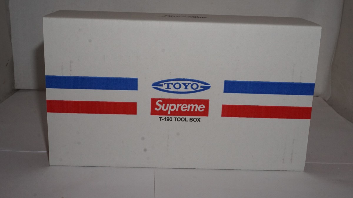 Supreme Toolbox TOYO Steel T-190 Mini Tool Box Red SS25A110