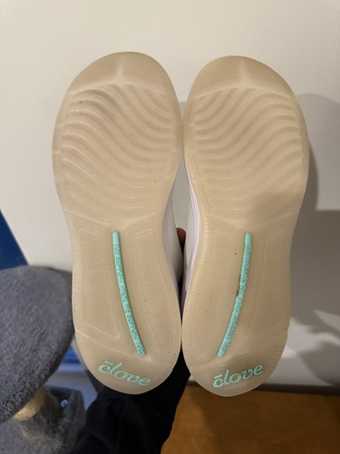 Clove Slip On Nursing Shoes White/Lilac Purple Women’s 10.5 Men’s 9 - Picture 5 of 7
