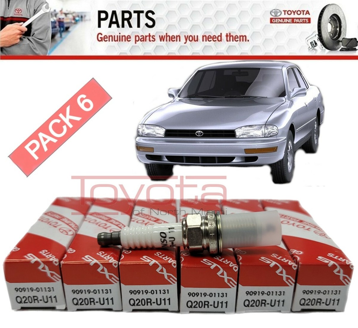 TOYOTA CAMRY (3009) Q20R-U11 U-Groove Spark Plug 90919-01131