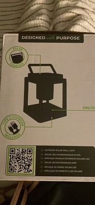 Brimmel Outdoor Table Lamp Black Solar USB LED IP44 300 Lumens Warm White VR2001