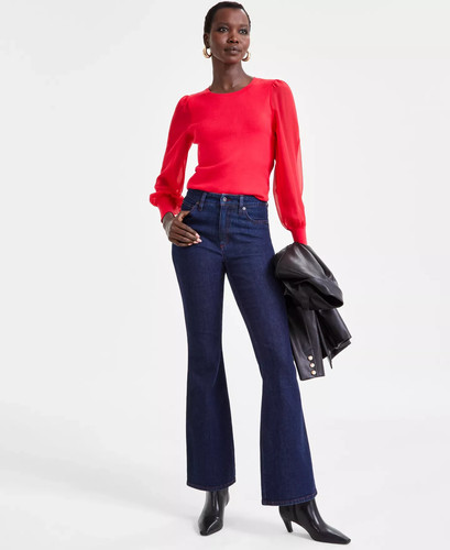 I.N.C. International Concepts Women's Jeans Sz 0 High-Rise Flare
