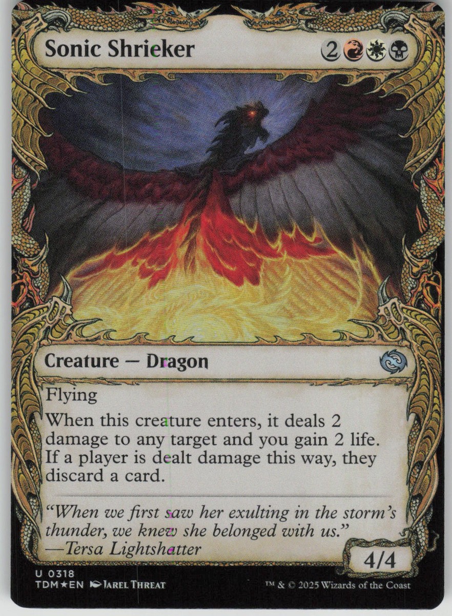 MTG TCG Sonic Shrieker (Showcase) U Tarkir: Dragonstorm 318 | eBay