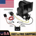 Super Loud Dual Trumpet Train Air Horn 12V System For Car Truck Boat Speaker .