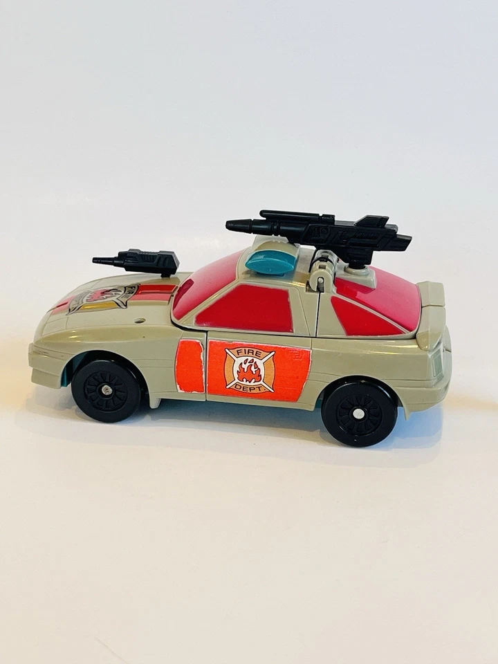 Transformers G1 Headmaster QUIG Fire Chief SIREN ~ Vintage 1988 ~Nearly Complete - Image 4 of 4