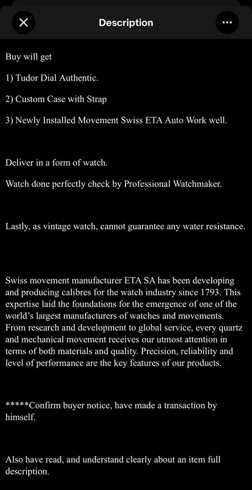 ESFERA AUTÉNTICA + CAJA PERSONALIZADA Y MOVIMIENTO ETA AUTOMÁTICO Foto 3 de 4