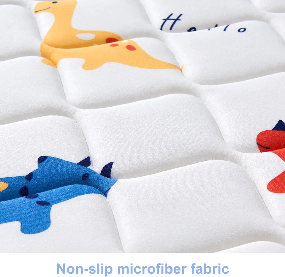 Paquete de 2 parachoques de cama de espuma premium para niños pequeños, rieles de cama antideslizantes para niños pequeños para Foto 4 de 4