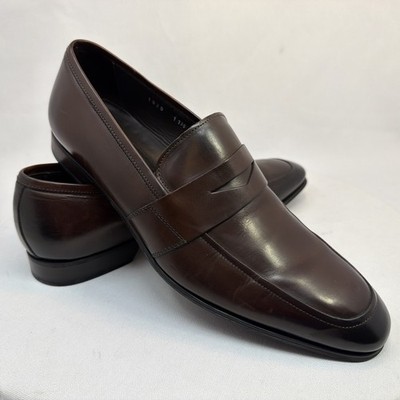 To Boot New York Adam Derrick Brown Leather Penny Loafer Dress Shoe Sz Men  11.5