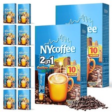 100 x NY 2 in 1 Original Individual Instant Coffee Sachets Sticks