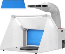 VIVOHOME Portable Airbrush Spray Booth LED Light Turntable Filter Hose Model