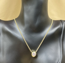 AQUA for Bloomingdales CZ Ball Chain Pendant ...