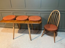 Seat Pads for Ercol Quaker Chairs x 4 Terracotta Colour Wool