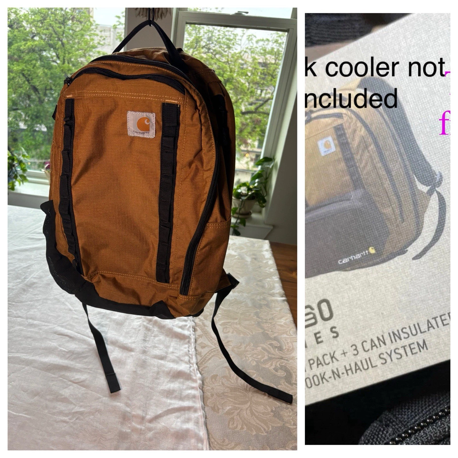 Carhartt Cargo Series 20L Daypack Nylon Mesh Backpack 2022 Hook & Haul no cooler