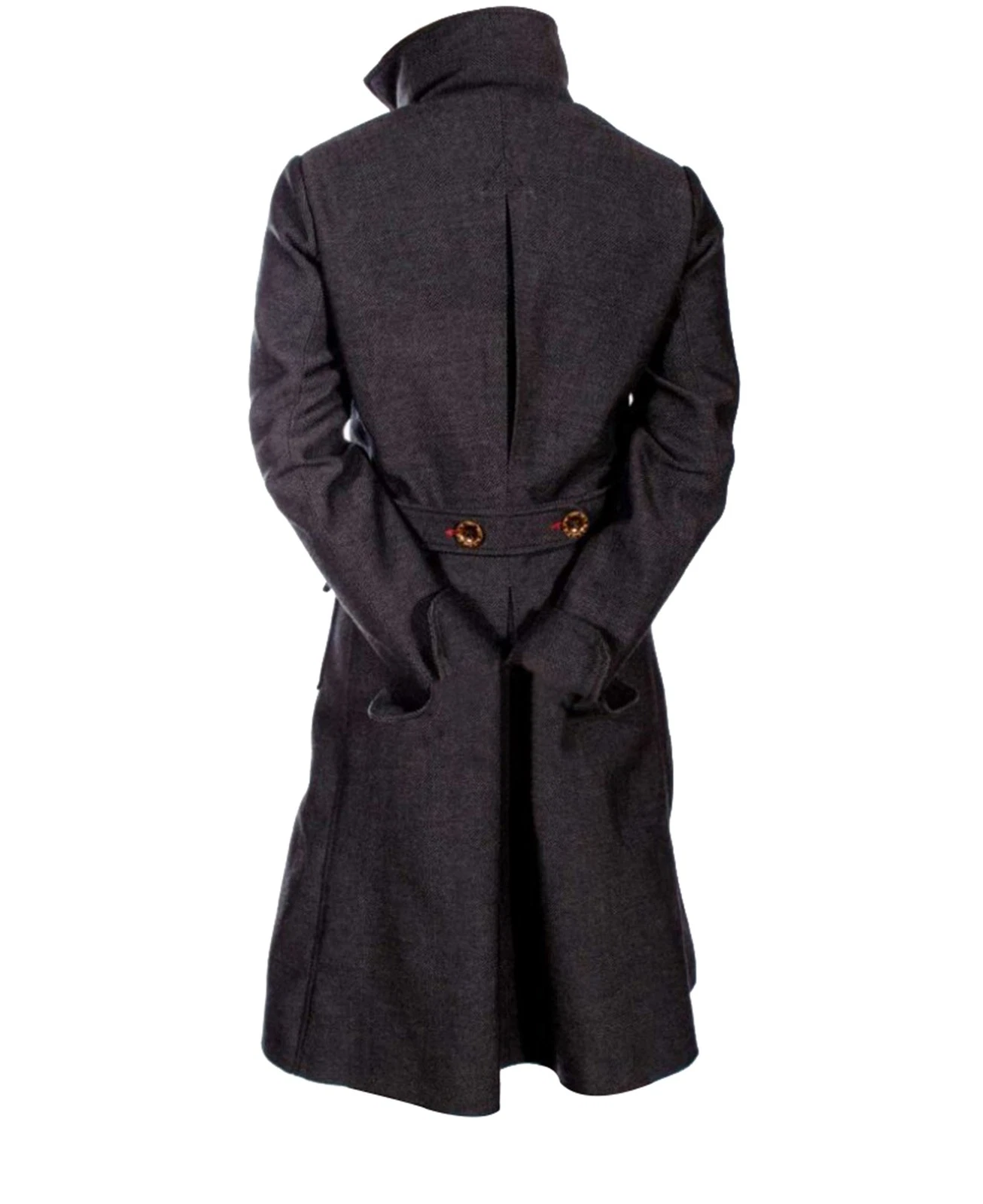 Men's Sherlock Holmes Benedict Cumberbatch Cosplay Winter Wool Long Overcoat - product detail image 2