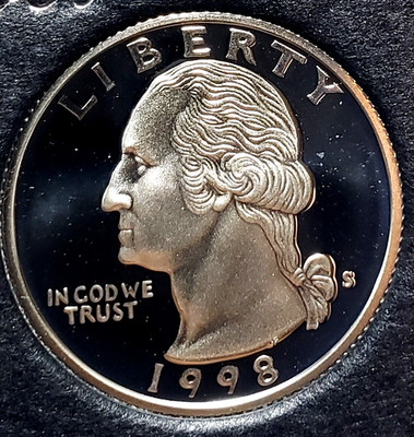 1998-S Gem Proof Silver Washington Quarter - Recent Set Break