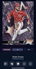 DIGITAL TOPPS BUNT Dylan Crews RC STARFRACTOR 25 SUPER RARE Read