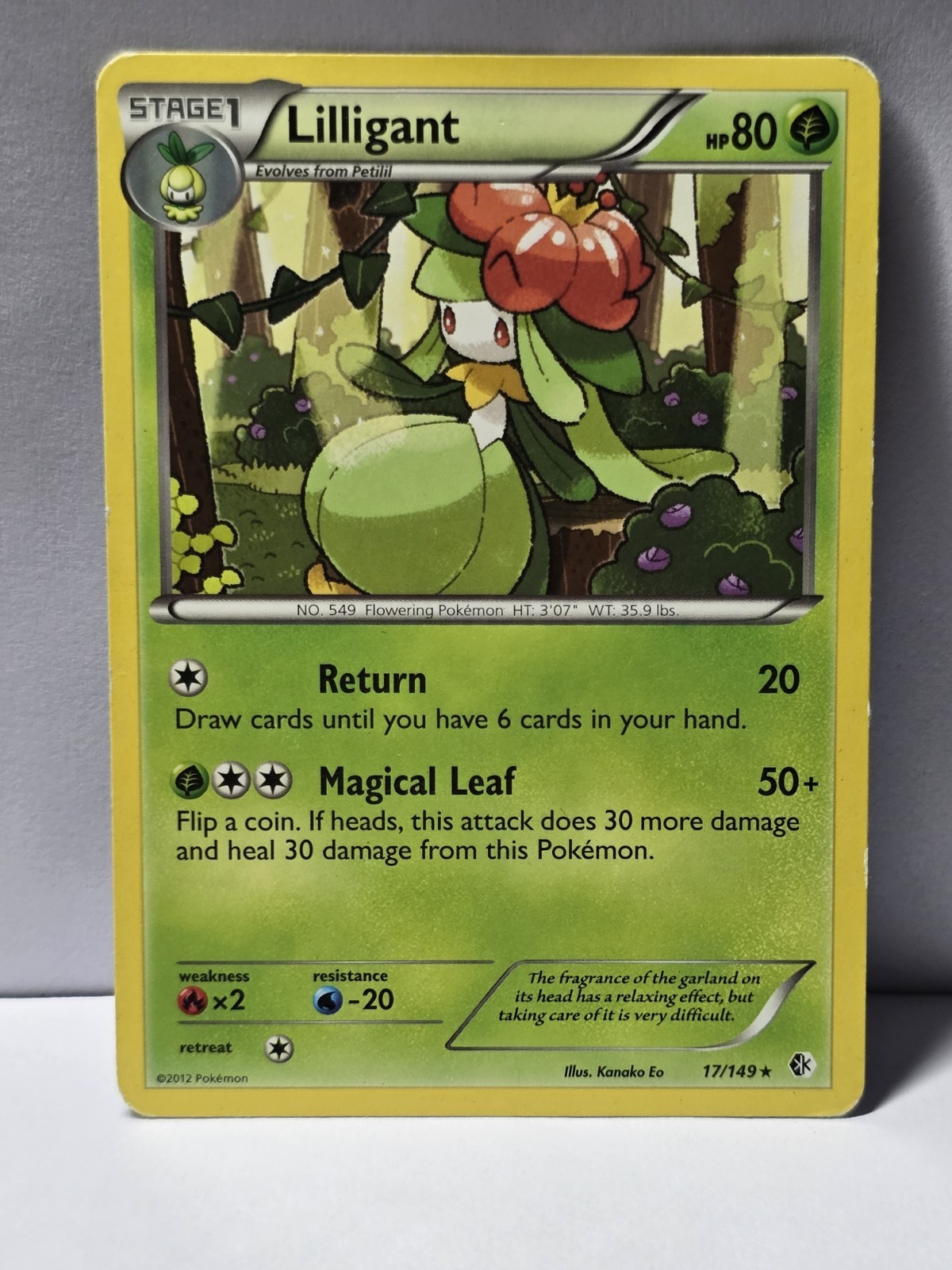 Lilligant Normal #17/149 Rare Pokemon Boundaries Crossed 