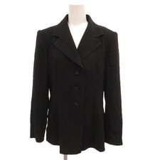 GIVENCHY Black Tailored Vintage Jacket 3B Size 10 Fully Lined Shoulder Pads