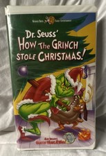 Warner Bros. How the Grinch Stole Christmas VHS NTSC Clam Shell Family Animation