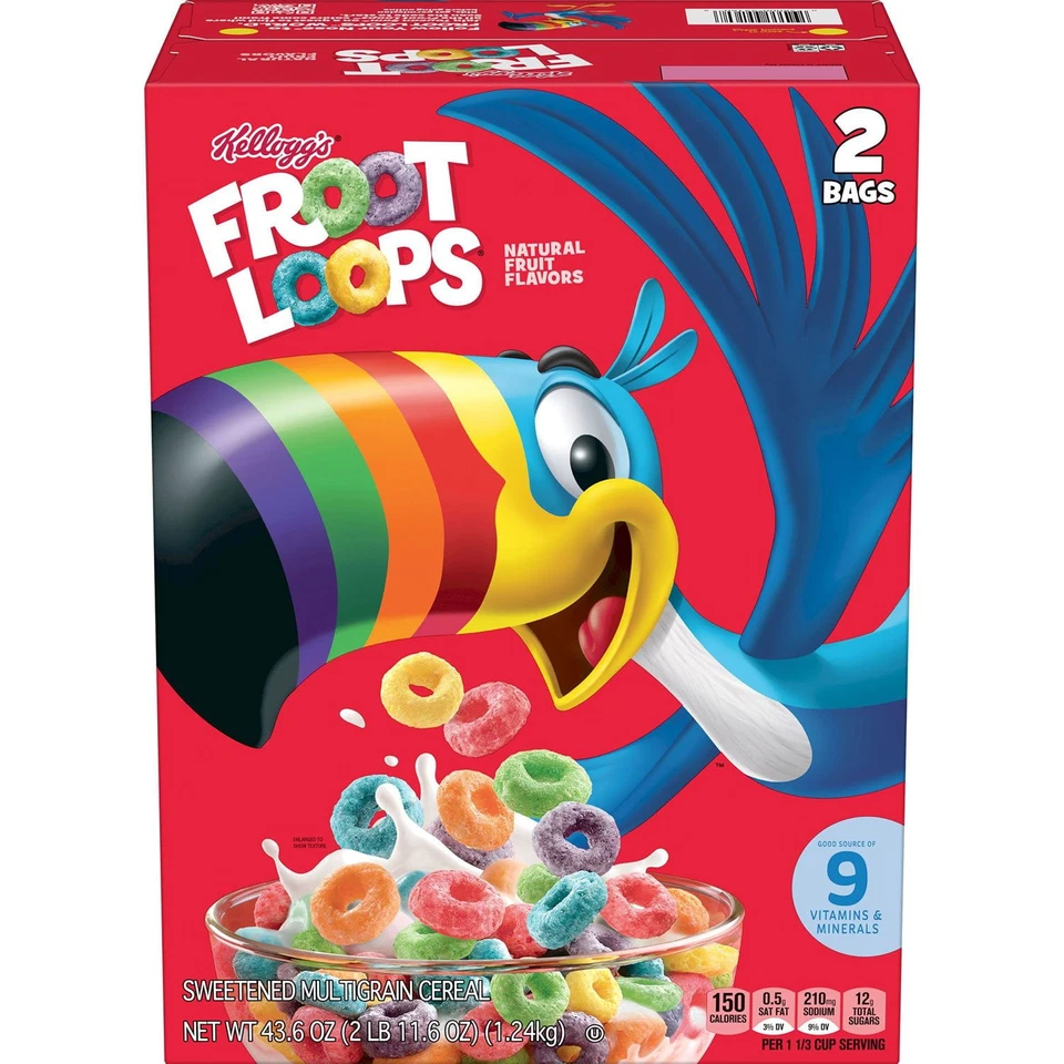 Froot Loops Breakfast Cereal 43.6 oz. 2 Boxes 4 Bags Total - Image 3 of 4