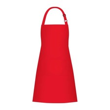 Bib Apron with 2 Pockets Cooking Chef Kitchen Red Men Women 2 Pack