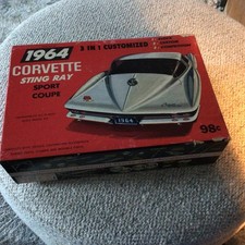 1964 Corvette Sting Ray Sport Coupe 3 In 1 Model Car Kit Open BoxPalmer Plastic