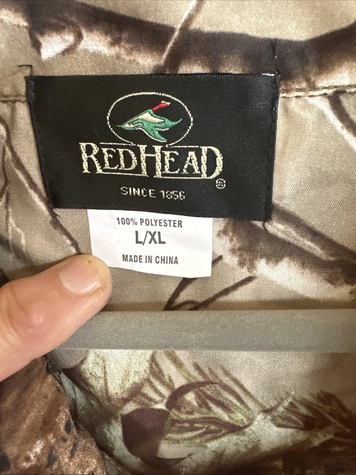 Redhead Polyester Lightweight Cover Shirt L/Xl Zipper Zipper. NWT. - Image 2 of 4