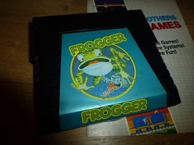FROGGER - Atari 5200 CIB Complete In Box w/ Overlays (unpunched!) Parker Konami