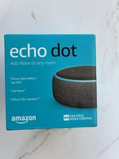 Amazon Echo Dot (3rd Generation) Smart Speaker with Alexa - Charcoal - New