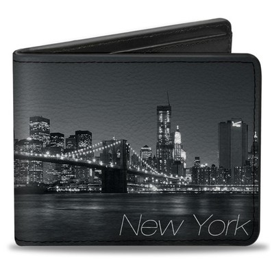 Bi-Fold Wallet NEW YORK Brooklyn Bridge Skyline (US IMPORT)