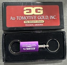 Chrysler Pt Cruiser Key Ring Chrome Aluminum Purple Valet Keychain New Chrysler Pt Cruiser Key Ring Chrome Aluminum Purple Valet Keychain New