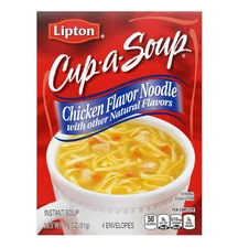 SOUP SECRETS Lipton Cup-a-Soup Instant Soup Chicken Noodle 4 Count For a Warm