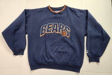 Vintage Y2K Starte Chicago Bears Crewneck Sweatshirt Offical NFL Size Large