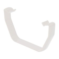 FLOPLAST 114mm Square Gutter Clip - White - Bag of 10 - FREE Next-Day Delivery
