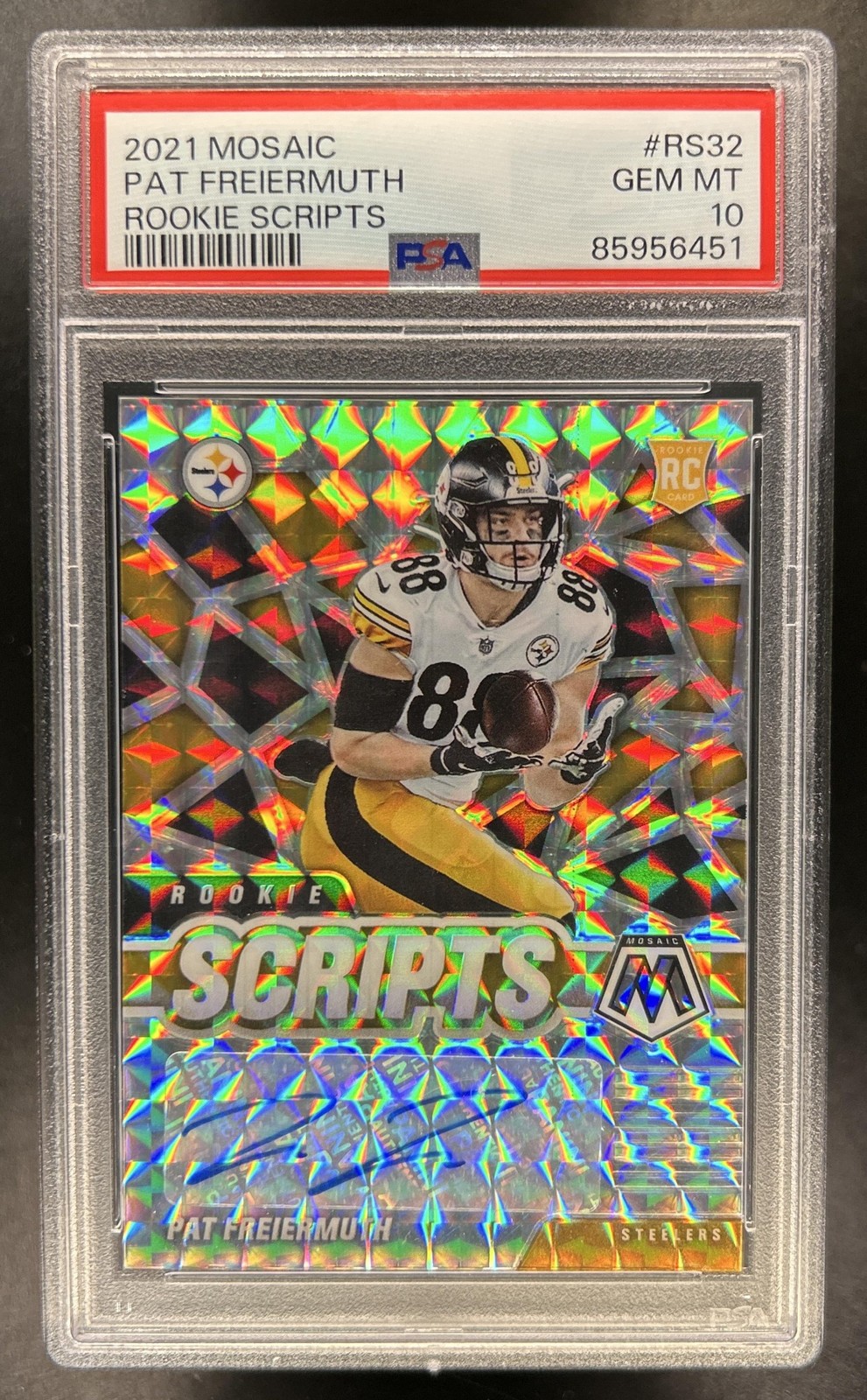 Pat Freiermuth Panini Mosaic Rookie Scripts #RS32 Base